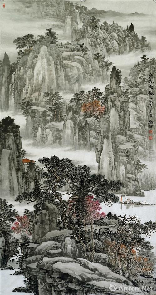 上海市美术家协会会员,文化部中国国家画院阮荣春山水工作室画家