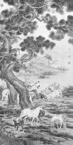 郎世宁《八骏图》