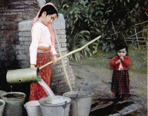 图录的中央美院退休教师杨红太先生的油画《打水姑娘》为赝品的报道
