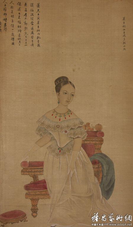 中国画师所绘的维多利亚女王肖像
