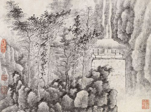 龚贤 山水册页