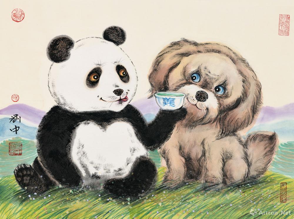 十二生肖系列·熊猫与狗
