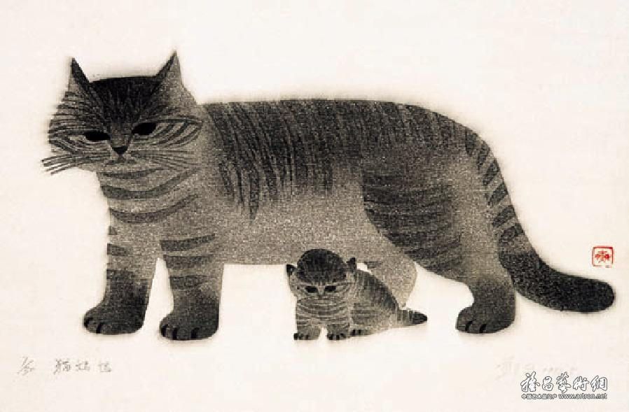 猫妈妈和她的孩子