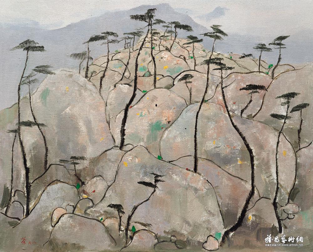 崂山松石^_^<br>Pines and Rocks on the Lao Mountains