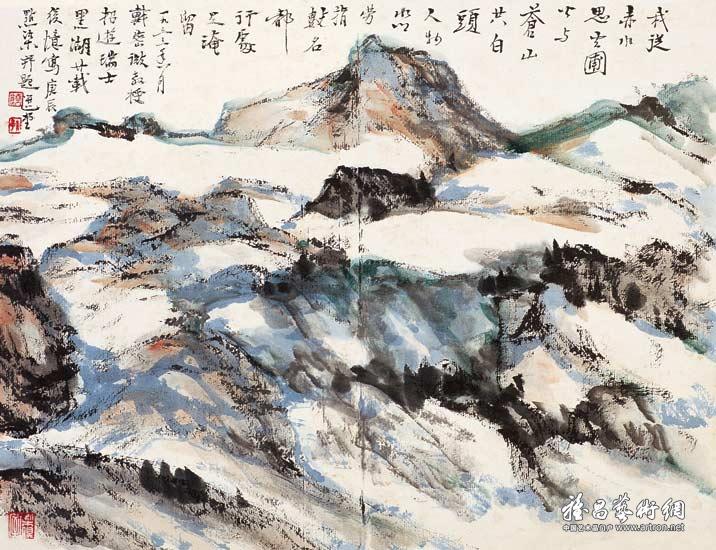 黑湖游屐册^_^Flying to the South, SwitzerlandColor on Paper