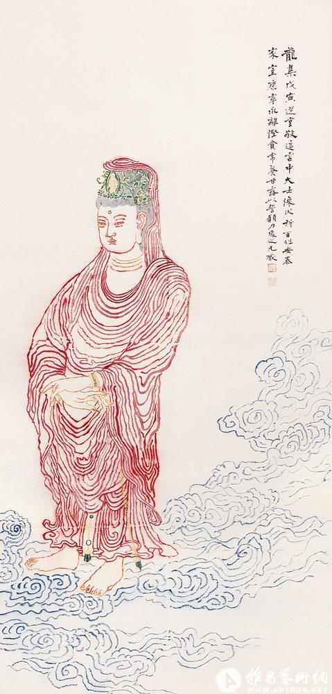 摹唐人《观音》<br>^-^Avalokitesvara after the style of Tang Dynasty
