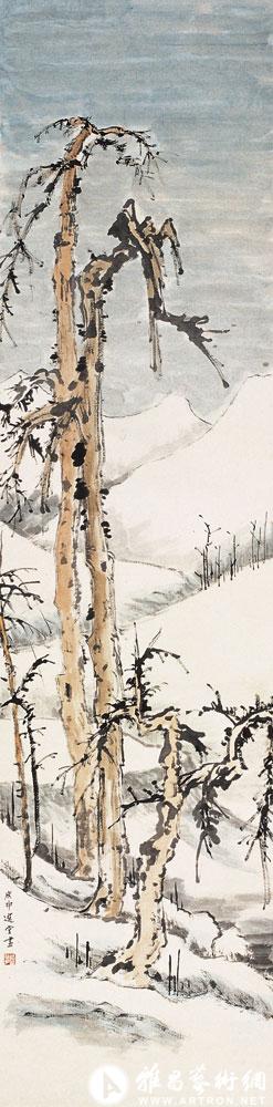 摹宋郭熙《寒林》<br>^-^Winter Landscape after the style of Guo Xi of Song Dynasty