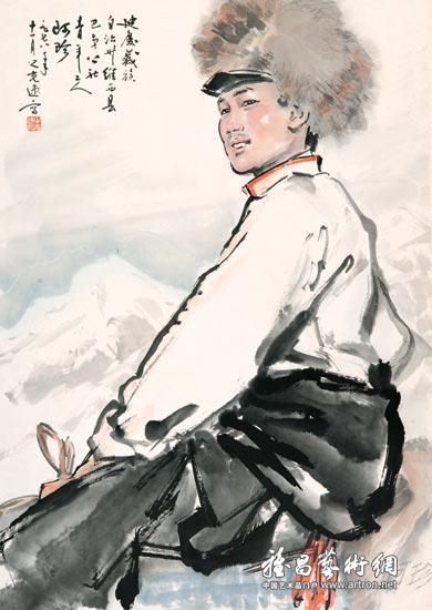 藏族青年工人阿珍
