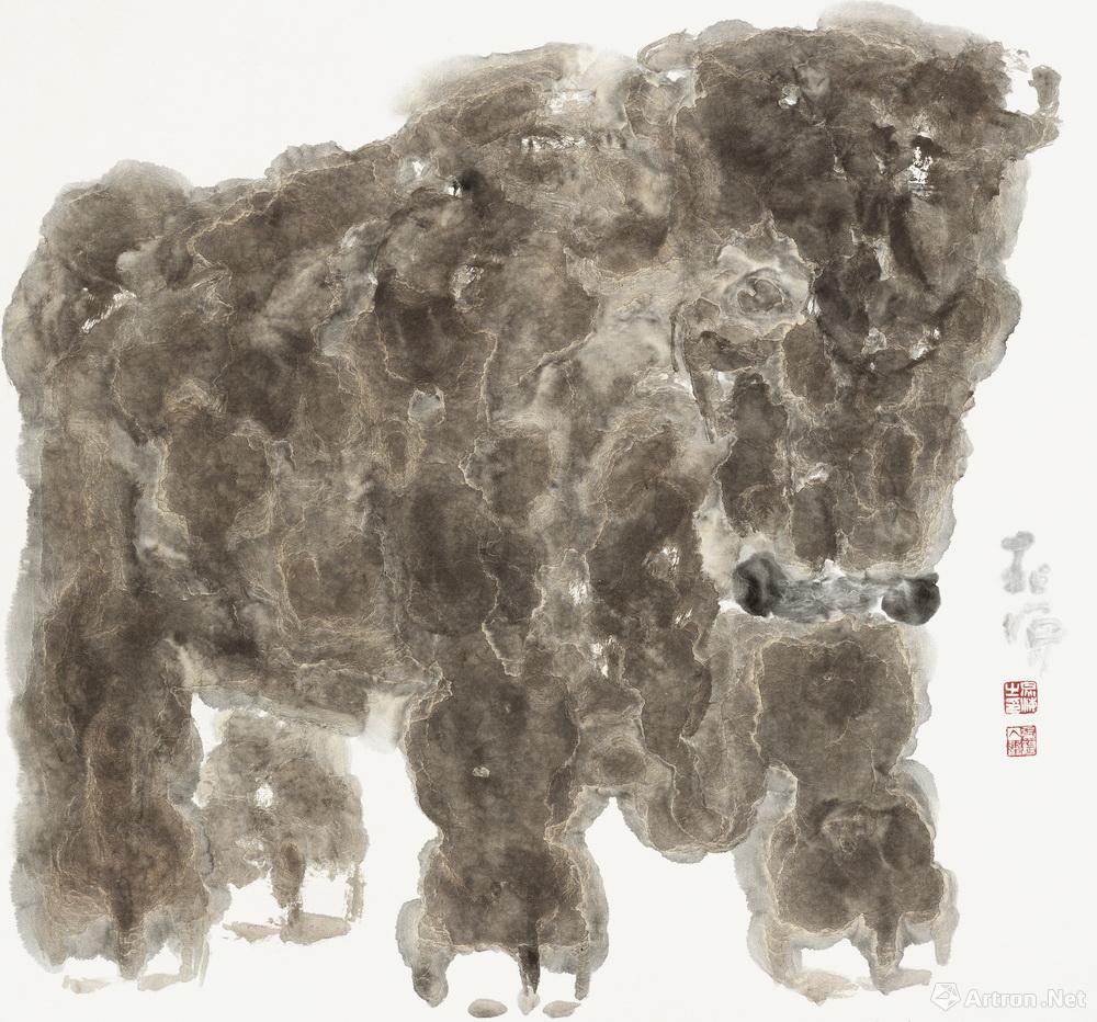 晁海作品：牛系列之五No.5 of The Cattle Series