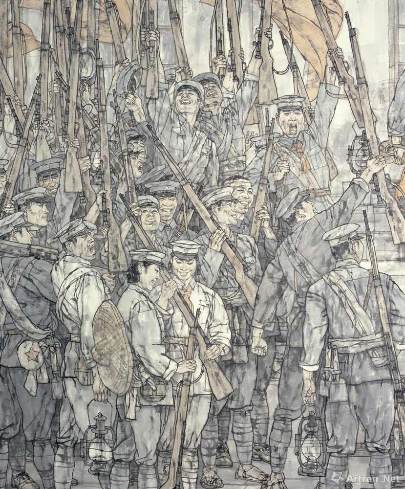 南昌起义绘画素材图片