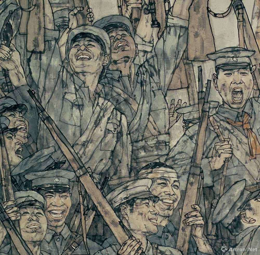 南昌起义国画图片
