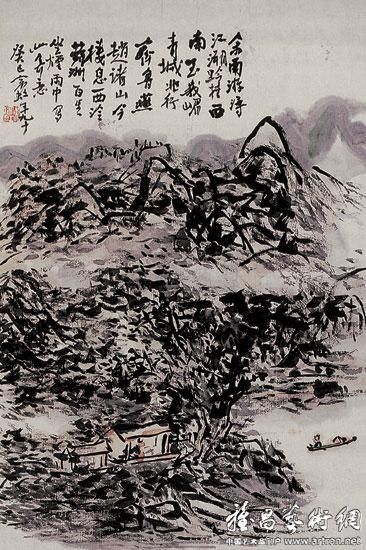 秋林烟雨_《1995—2002书画拍卖集成---黄宾虹》_黄宾虹作品展_黄宾虹