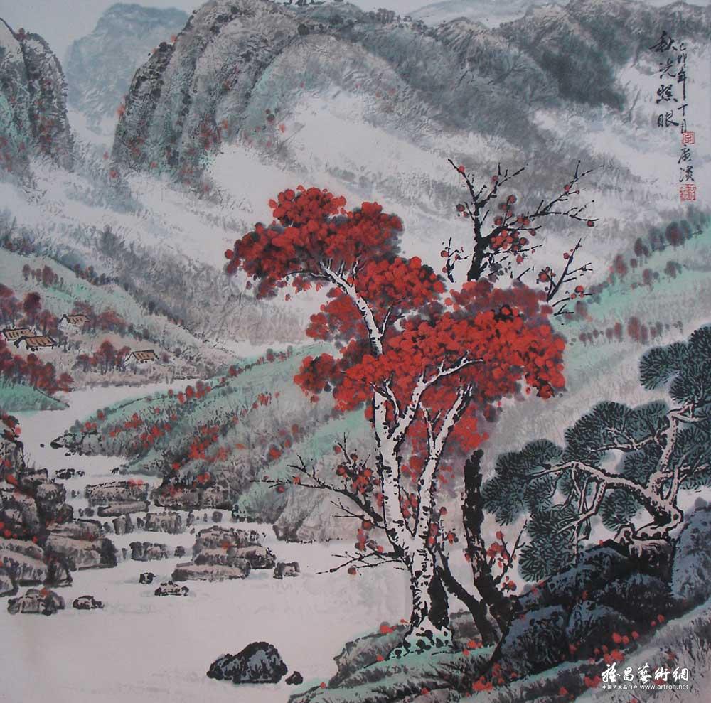 秋光照眼_秋系列作品在线展_李广滨作品展_李广滨在线作品_李广滨官方