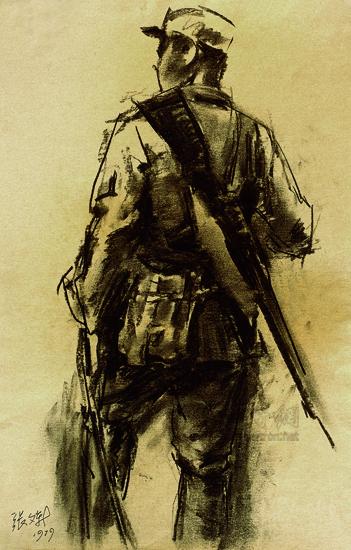 一个八路军的背影^_^<br>The Back of a Soldier of 8 Road Army
