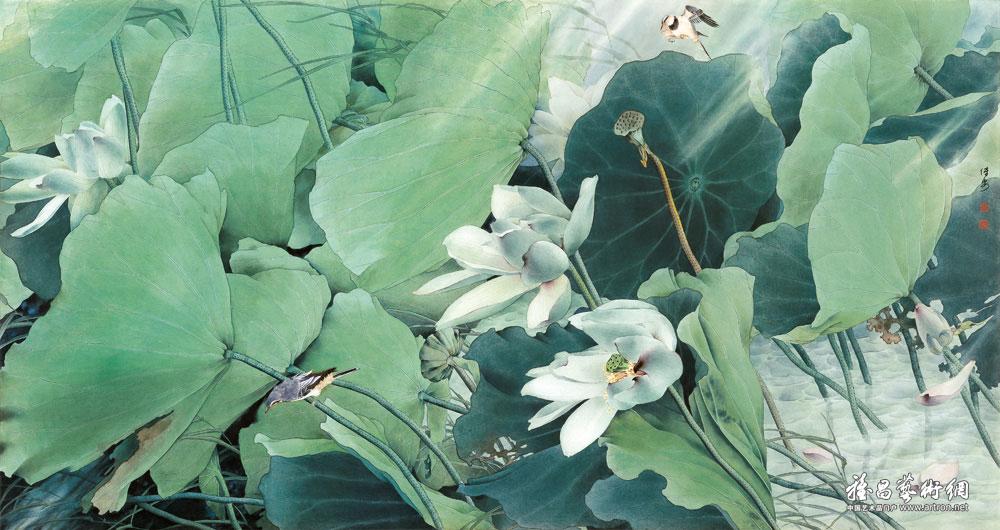 荷塘夏雨^_^Lotus Pond in Summer Rain