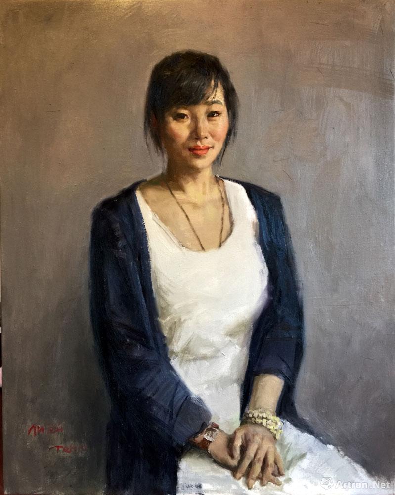 威海青年女画家肖像写生