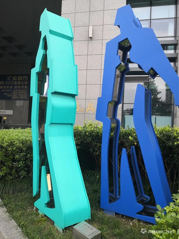 杭州汇金国际大厦广场“英才汇聚”系列雕塑(2)
