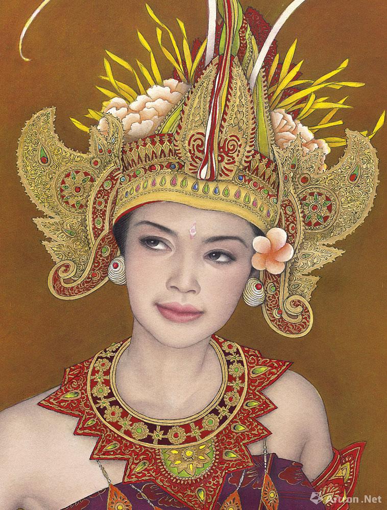 巴厘岛之舞（一）（局部）001<br>Feng Changjiang Dance of Bali I（Part）001