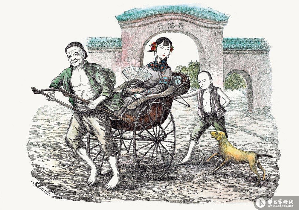 清末系列 黄包车