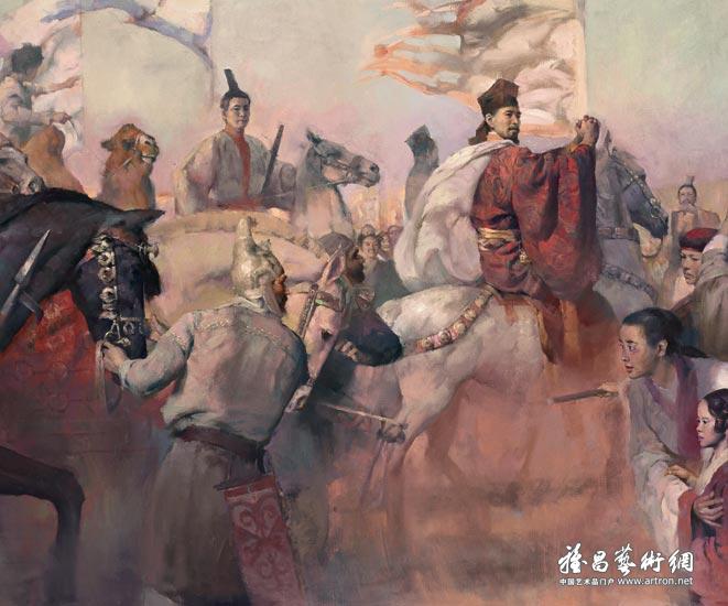 张骞归来（局部）<br>Return of Zhang Qian(Detail)