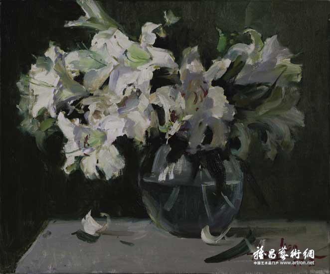 冰清玉洁_张恳油画作品在线展_张垦作品展_张垦在线作品_张垦纪念网站