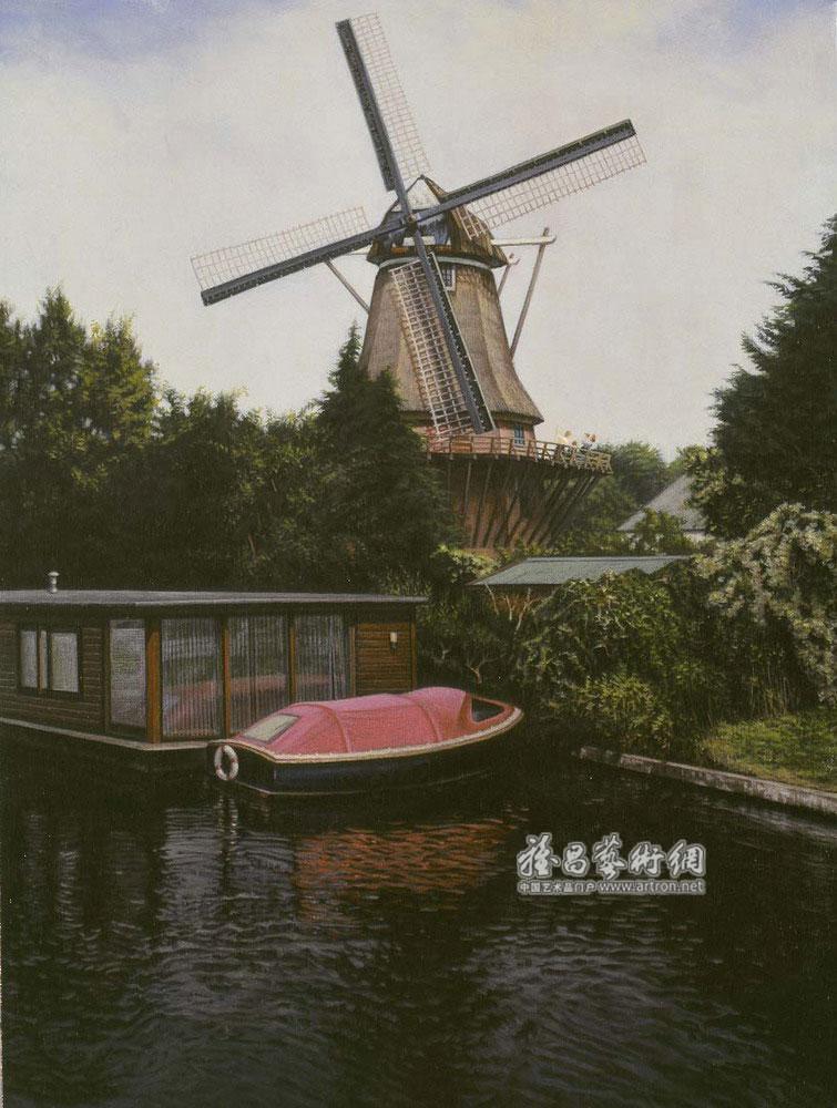 荷兰—阿姆斯特丹郊外的风车