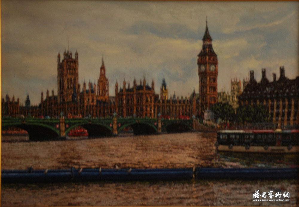 为怀念《魂断蓝桥》而画的伦敦
