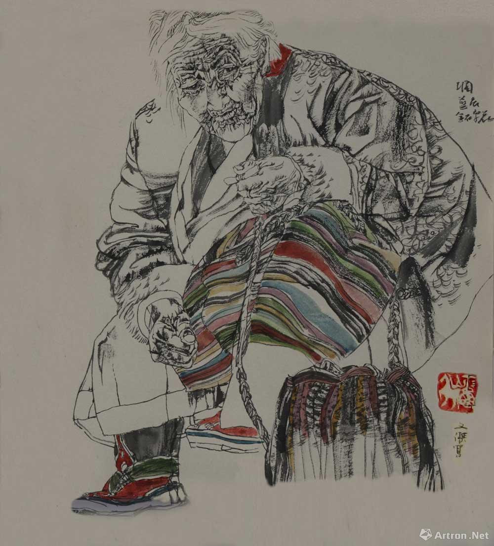 藏族老妇