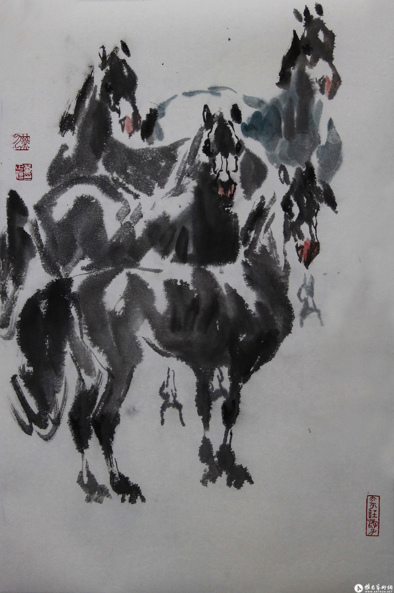 马到成功系列18_马到成功系列_董正顺作品展_董正顺在线作品_董正顺
