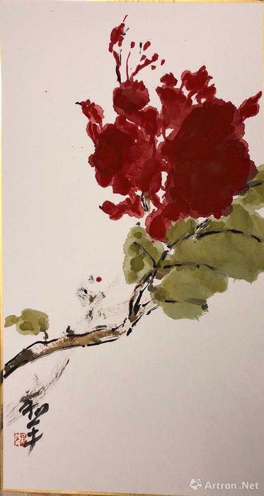 热情似火 Red Flower on Branch