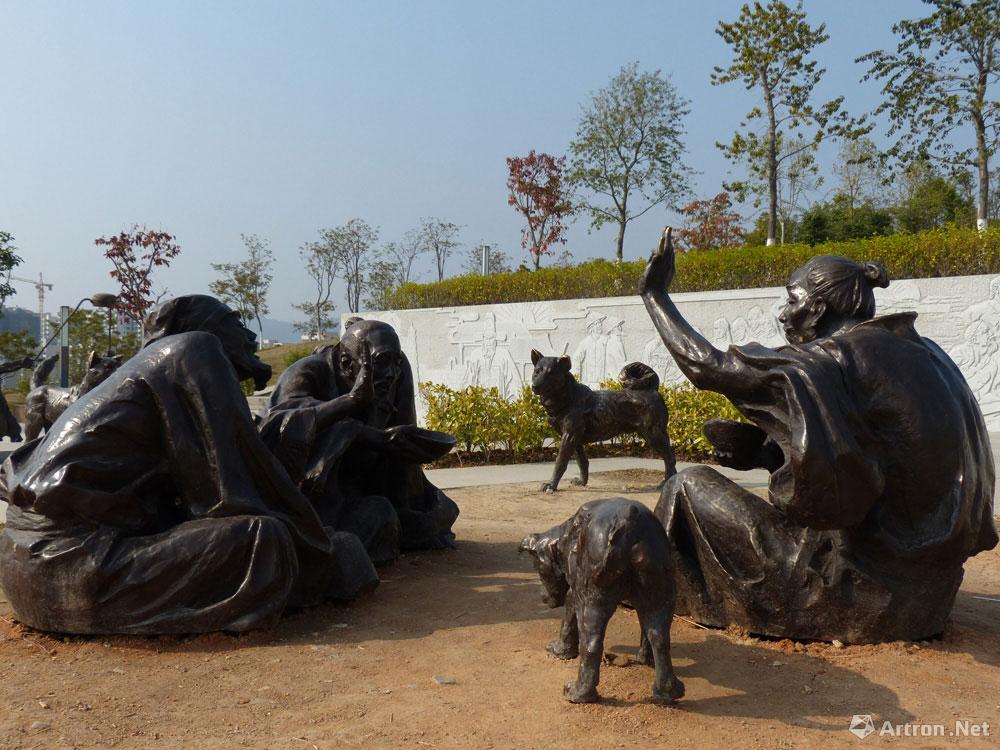 河源客家文化公园：客家六次迁徙雕塑群 Heyuan Hakka Cultural Park: the six Hakka migrations group sculptures（10）