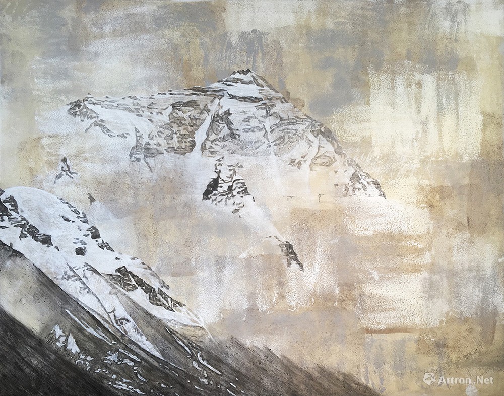 《雪山系列NO.14--亚丁》91×116cm 2017年