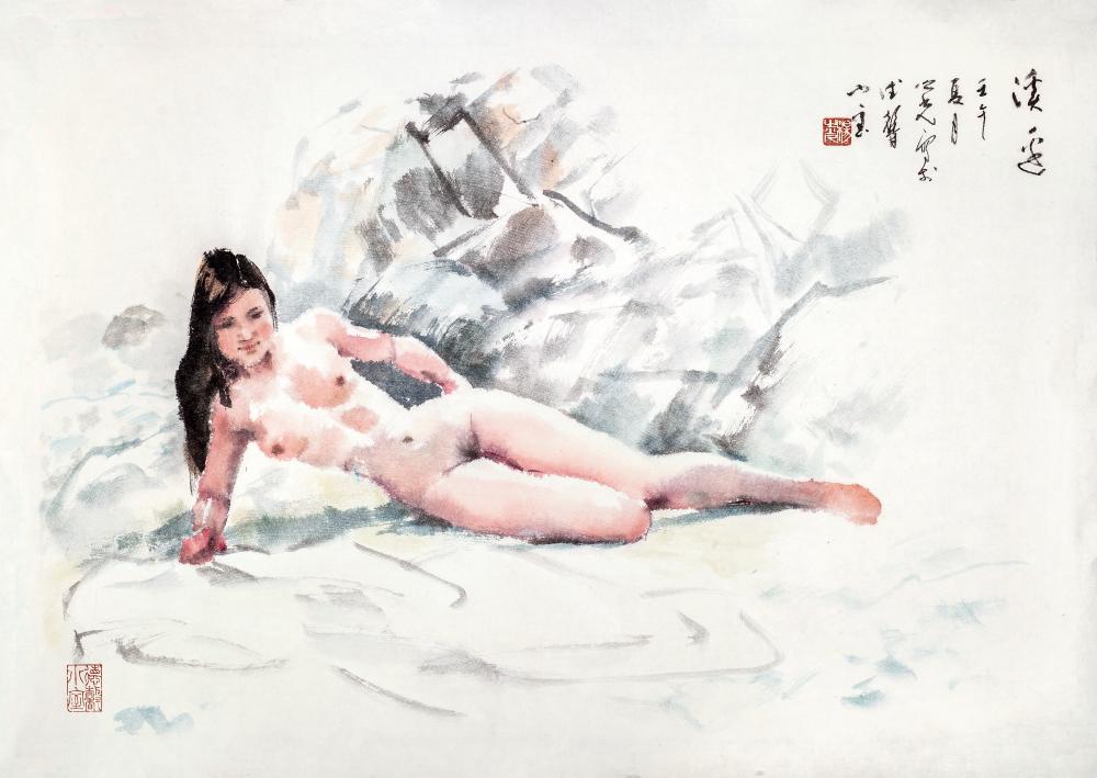 溪边