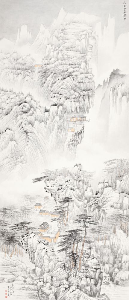 武当山南岩霁雪