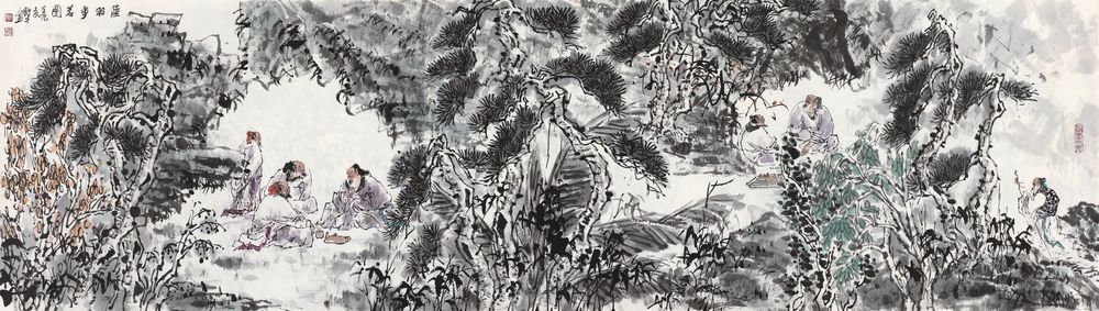 陆羽事茗图