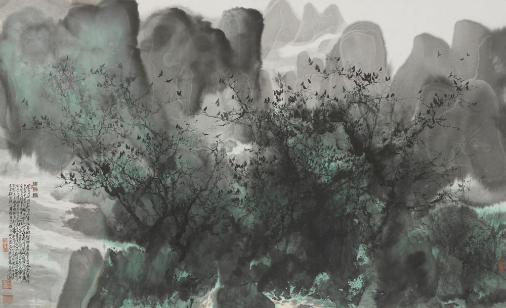 棲鸟图