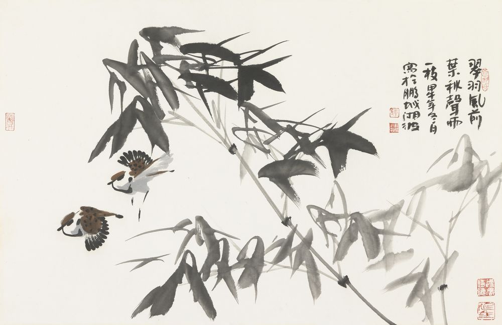 翠羽风前叶