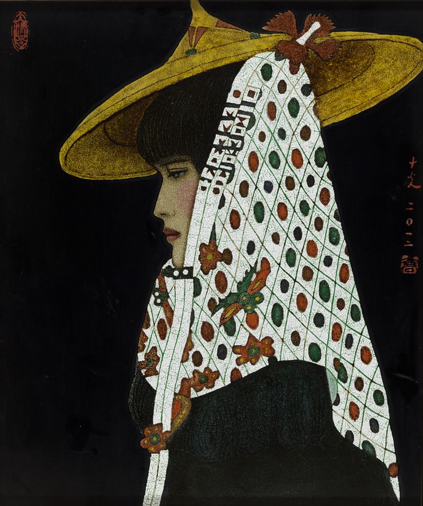 白花头巾的惠安女