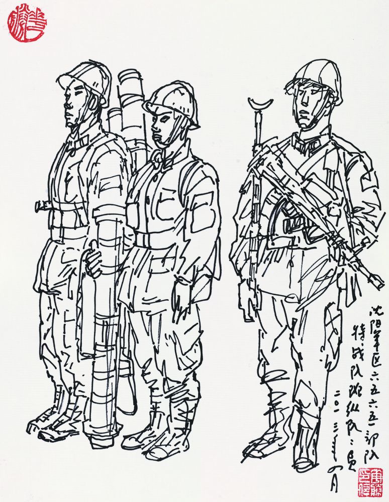 沈阳军区65651特战队速写