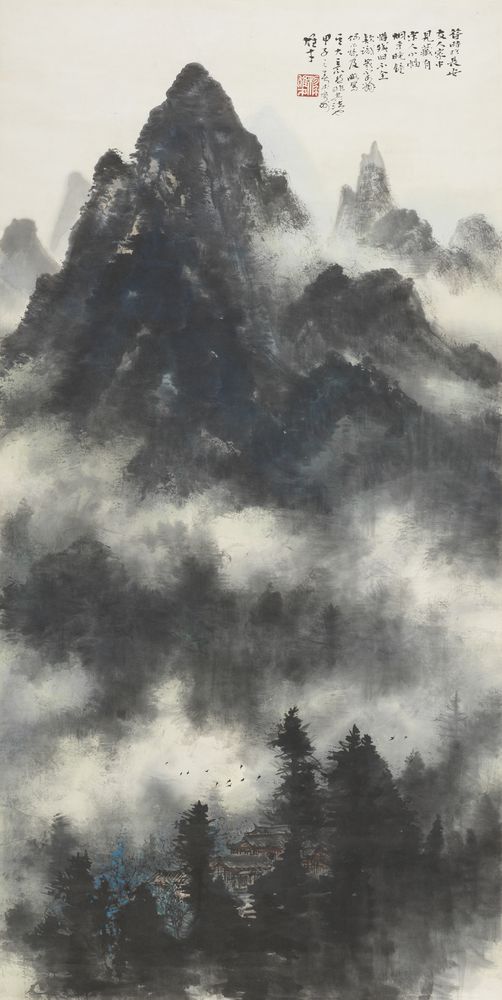 烟寺晚钟 
