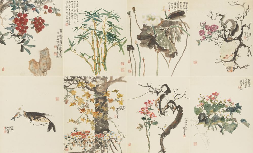 万紫千红册页
