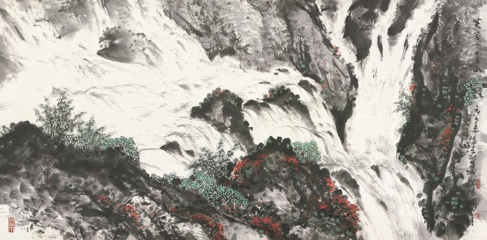 飞瀑图