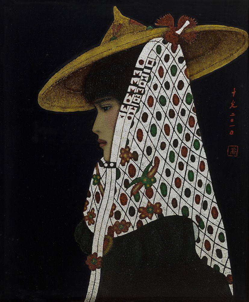 白花头巾的惠安女