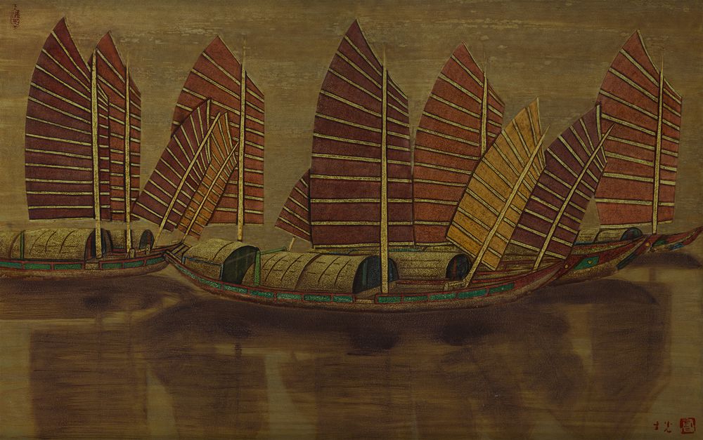 闽江帆影
