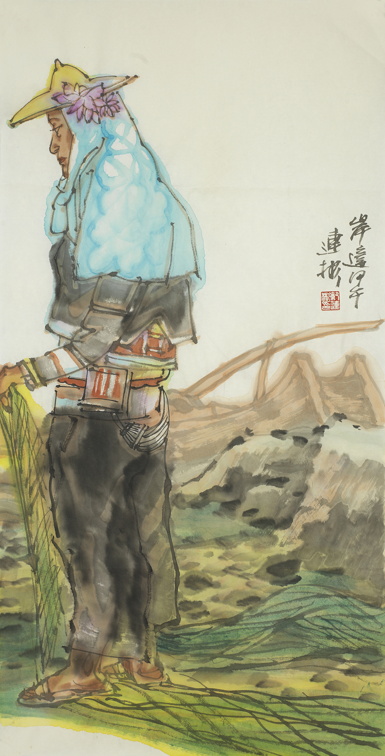 岸边