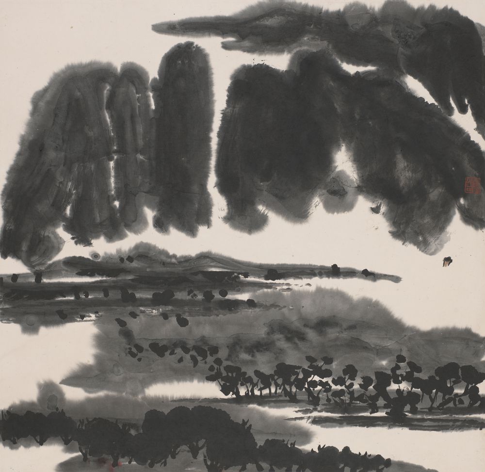 无数峰峦远近间
