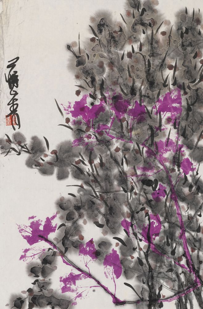 浅画香膏拂紫锦