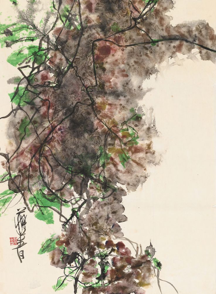 绿润红香处