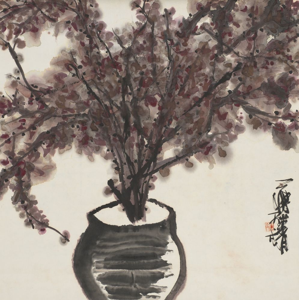 花锦碟翻红