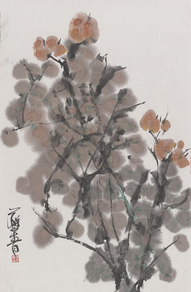数树深红出浅黄